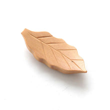 Load image into Gallery viewer, Wooden Leaf Chopstick Rest | Brown Fork Spoon Holder - 1 Pc