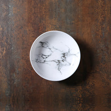 Load image into Gallery viewer, White Marble Ceramic Sauce Bowl | Small Japanese Sushi Dipping Dish - 1 Pc