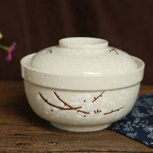 Load image into Gallery viewer, Pink Japanese Bowls with Lid | Ramen Ceramic Tableware - 1 Set
