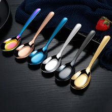 Load image into Gallery viewer, Stainless Steel Flat Bottom Asian Soup Spoons | Long Handle - 1 Pc