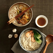 Load image into Gallery viewer, Japanese Wide Ceramic Ramen Bowl | Instant Noodle Bowl With Lid, Spoon, Chopstick Set - 1 Pc