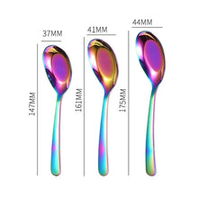 Load image into Gallery viewer, Stainless Steel Flat Bottom Asian Soup Spoons | Long Handle - 1 Pc