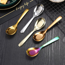 Load image into Gallery viewer, Stainless Steel Flat Bottom Asian Soup Spoons | Long Handle - 1 Pc