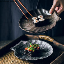 Load image into Gallery viewer, Unique Shell Japanese Dinner Plates | Ceramic Sushi Platters - 1 Pc