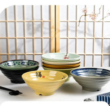 Load image into Gallery viewer, Lightweight Ramen Bowl | Japanese Style Noodle Soup Melamine Bowls - 1 Pc