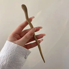 Load image into Gallery viewer, Wavy Wood Hair Stick | Minimalist Womens Hairstyle Pin - 1 Pc