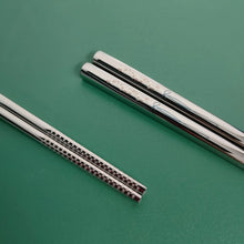 Load image into Gallery viewer, Delicate Carved Korean Metal Chopsticks | Stainless Non-Slip Tableware - 1/5 Pairs