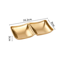 Load image into Gallery viewer, Korean Soy Sauce Plate | Stainless Steel Sauce Dish Trays for Dipping - 1 Pc
