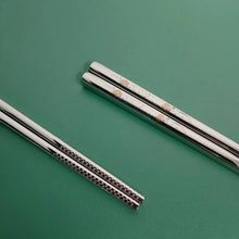 Load image into Gallery viewer, Delicate Carved Korean Metal Chopsticks | Stainless Non-Slip Tableware - 1/5 Pairs