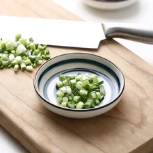 Load image into Gallery viewer, Blue Pattern Soy Sauce Dish | Small Ceramic Japanese Bowl for Sushi - 1 Pc
