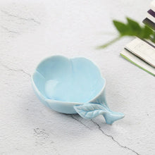Load image into Gallery viewer, Cute Leaf Soy Sauce Dish | Japanese Ceramic Sushi Bowls for Dipping - 1 Pc