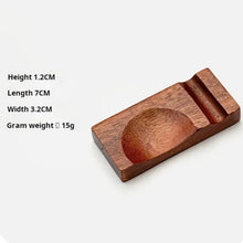 Load image into Gallery viewer, Japanese Wooden Spoon & Chopsticks Holder | Japanese Dual Tableware Rest - 4 Pc Set