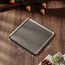 Load image into Gallery viewer, Speckled Stainless Steel Sushi Plates | Japanese Serving Tray - 1 Pc