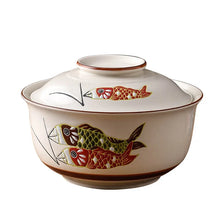 Load image into Gallery viewer, Windsock Japanese Ramen Bowls with Lid | Koinobori Fish Kites - 1 Set