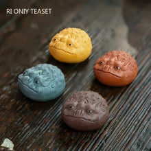 Load image into Gallery viewer, Golden Toad Tea Pet | Chinese Frog Clay Tea Mascot - 1 Pc