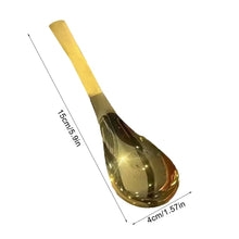 Load image into Gallery viewer, Gold & Silver Korean Soup Spoons | Asian Stainless Steel Tableware - 1 Pc