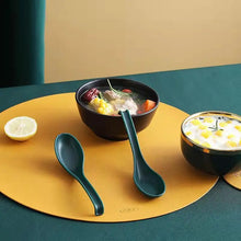 Load image into Gallery viewer, Dark Green Japanese Soup Spoons | 5 pcs