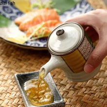 Load image into Gallery viewer, Japanese Retro Ceramic Soy Sauce Bottle Dispenser | Spice Bottle and Seasoning Storage with Spout - 1 Pc