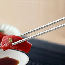 Load image into Gallery viewer, Flat Korean Chopsticks | High Quality Stainless Steel (5 Pair Set)