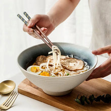 Load image into Gallery viewer, Japanese Porcelain Ramen Bowl | Large Noodle Soup Asian Bowls - 1 Pc