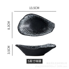 Load image into Gallery viewer, Oyster Shape Soy Sauce Dish | Japanese Ceramic Sauces Bowl - 1 Pc