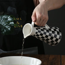 Load image into Gallery viewer, Black & White Taper Soy Sauce Bottle | Oil Vinegar Dispensers - 1 Pc