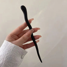 Load image into Gallery viewer, Wavy Wood Hair Stick | Minimalist Womens Hairstyle Pin - 1 Pc