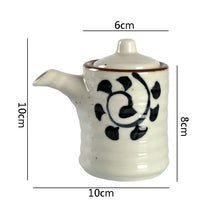 Load image into Gallery viewer, Japanese Retro Ceramic Soy Sauce Bottle Dispenser | Spice Bottle and Seasoning Storage with Spout - 1 Pc
