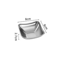 Load image into Gallery viewer, Korean Soy Sauce Plate | Stainless Steel Sauce Dish Trays for Dipping - 1 Pc