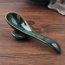 Load image into Gallery viewer, Rustic Japanese Ceramic Soup Spoons | Asian Cutlery Utensils - 1 Pc