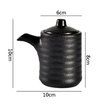Load image into Gallery viewer, Japanese Retro Ceramic Soy Sauce Bottle Dispenser | Spice Bottle and Seasoning Storage with Spout - 1 Pc
