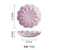 Load image into Gallery viewer, Chinese Soy Sauce Dish | Flower Shape Ceramic Sauce Bowl - 1 Pc