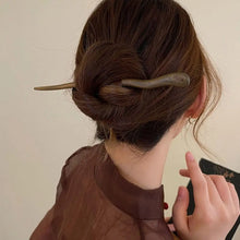 Load image into Gallery viewer, Wavy Wood Hair Stick | Minimalist Womens Hairstyle Pin - 1 Pc