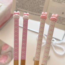Load image into Gallery viewer, Cute Pink & White Rabbit Chopsticks | Kawaii Bunny Chinese Wooden Chopstick - 1 Pair