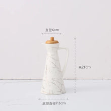 Load image into Gallery viewer, Black & White Taper Soy Sauce Bottle | Oil Vinegar Dispensers - 1 Pc