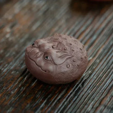 Load image into Gallery viewer, Golden Toad Tea Pet | Chinese Frog Clay Tea Mascot - 1 Pc