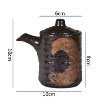 Load image into Gallery viewer, Japanese Retro Ceramic Soy Sauce Bottle Dispenser | Spice Bottle and Seasoning Storage with Spout - 1 Pc