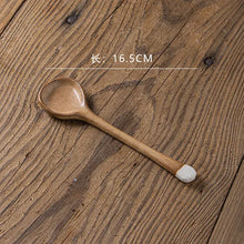 Load image into Gallery viewer, Minimalist Retro Ceramic Soup Spoon | Neutral Stoneware - 1 Pc