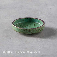 Load image into Gallery viewer, Retro Ceramic Sauce Plate | Round Dipping Dish for Seasoning - 1 Pc