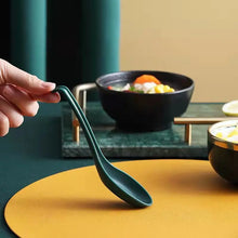 Load image into Gallery viewer, Dark Green Japanese Soup Spoons | 5 pcs
