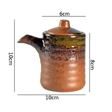 Load image into Gallery viewer, Japanese Retro Ceramic Soy Sauce Bottle Dispenser | Spice Bottle and Seasoning Storage with Spout - 1 Pc