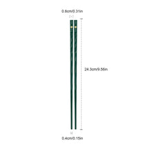 Load image into Gallery viewer, Dark Luxury Ornate Korean Metal Chopstick Set | Reusable & Dishwasher Safe - 5 Pairs