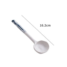 Load image into Gallery viewer, Flat Ceramic Asian Soup Spoon | Retro Long Handle Cutlery - 1 Pc