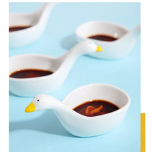 Load image into Gallery viewer, Cute Duck Sauce Bowl | Small Japanese Ceramic Seasoning Dish  - 1 Pc