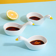Load image into Gallery viewer, Cute Duck Sauce Bowl | Small Japanese Ceramic Seasoning Dish  - 1 Pc