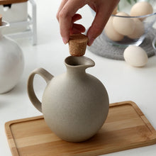 Load image into Gallery viewer, Large Oil Vinegar Soy Sauce Bottle & Dispenser Jug Ceramic Set