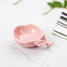 Load image into Gallery viewer, Cute Leaf Soy Sauce Dish | Japanese Ceramic Sushi Bowls for Dipping - 1 Pc