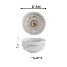 Load image into Gallery viewer, Black Japanese Bowls with Lid | Instant Ramen Donburi Ceramic Bowl - 1 Pc