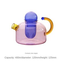 Load image into Gallery viewer, Contemporary Glass Teapot on Stove | Infuser Kettle with Cups - 1 Pc