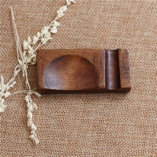 Load image into Gallery viewer, Japanese Wooden Spoon & Chopsticks Holder | Japanese Dual Tableware Rest - 4 Pc Set